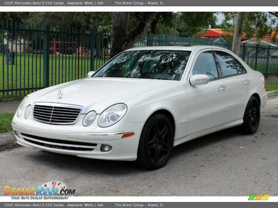 2005 Mercedes-Benz E 500 Sedan Alabaster White / Ash Photo #1