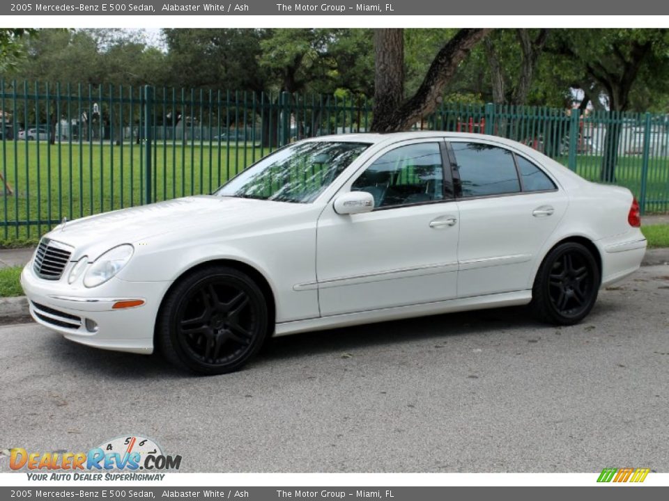 2005 Mercedes-Benz E 500 Sedan Alabaster White / Ash Photo #2