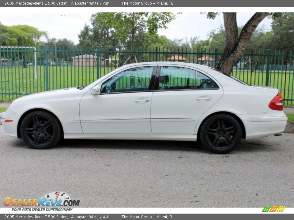 2005 Mercedes-Benz E 500 Sedan Alabaster White / Ash Photo #4
