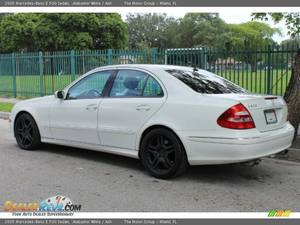2005 Mercedes-Benz E 500 Sedan Alabaster White / Ash Photo #6