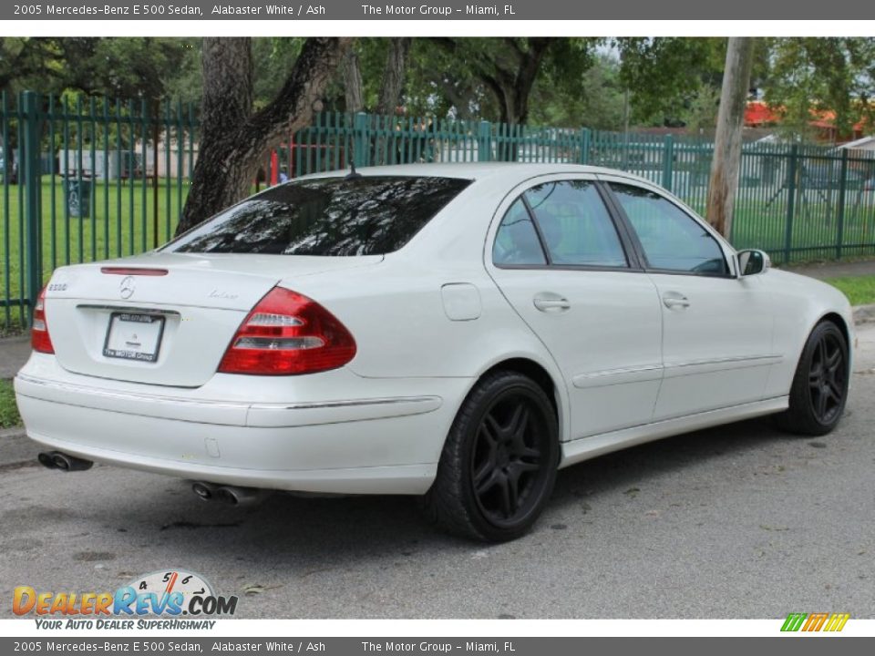 2005 Mercedes-Benz E 500 Sedan Alabaster White / Ash Photo #8