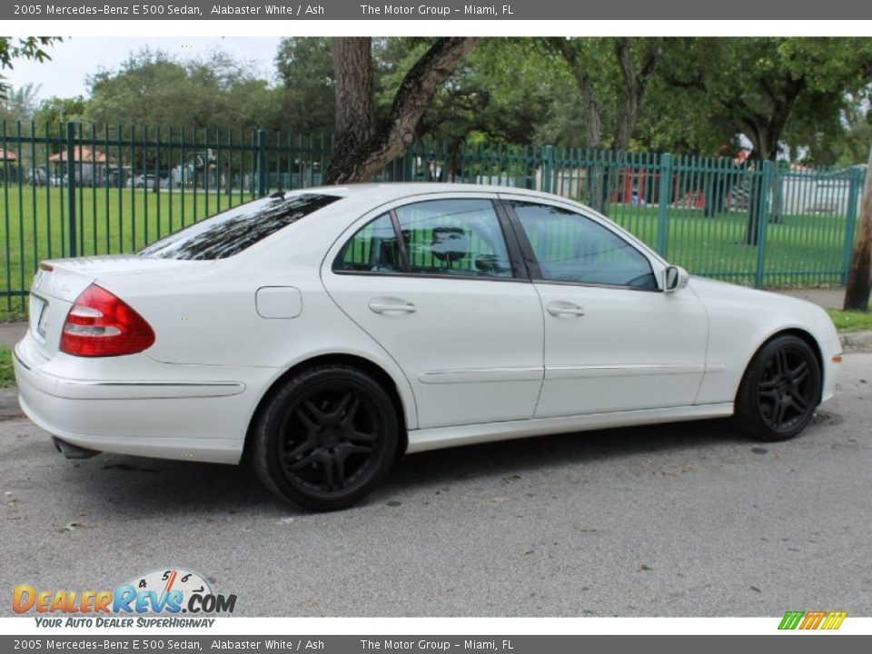 2005 Mercedes-Benz E 500 Sedan Alabaster White / Ash Photo #9