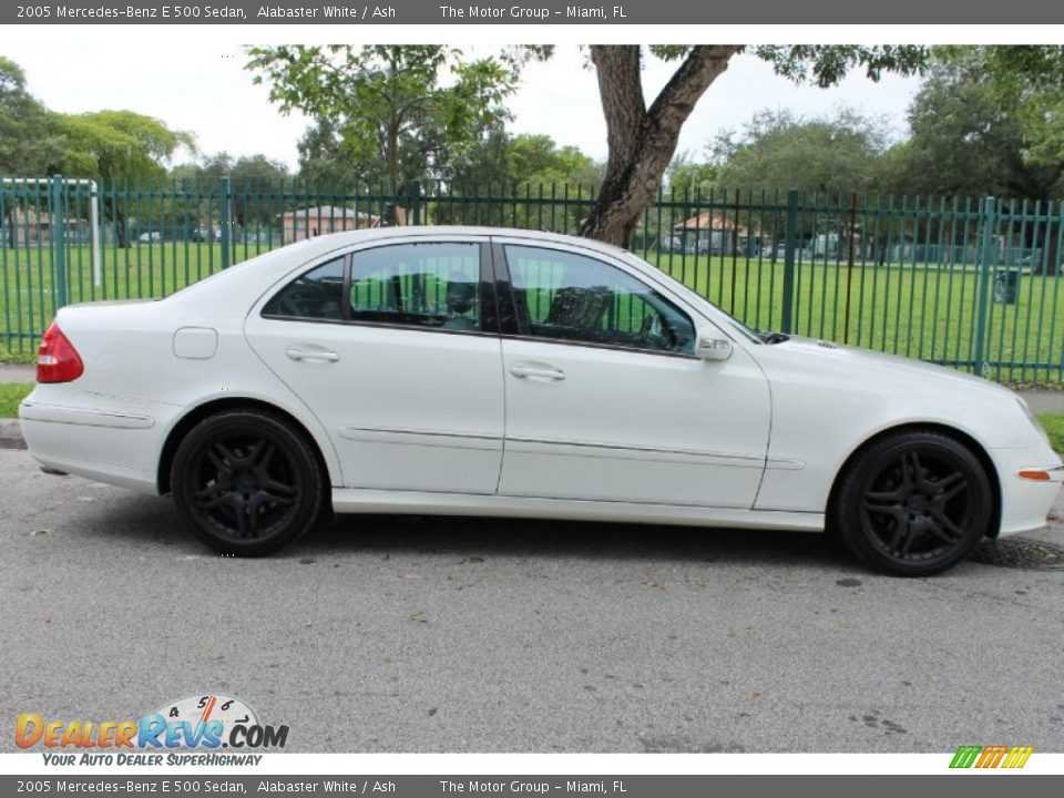 2005 Mercedes-Benz E 500 Sedan Alabaster White / Ash Photo #10