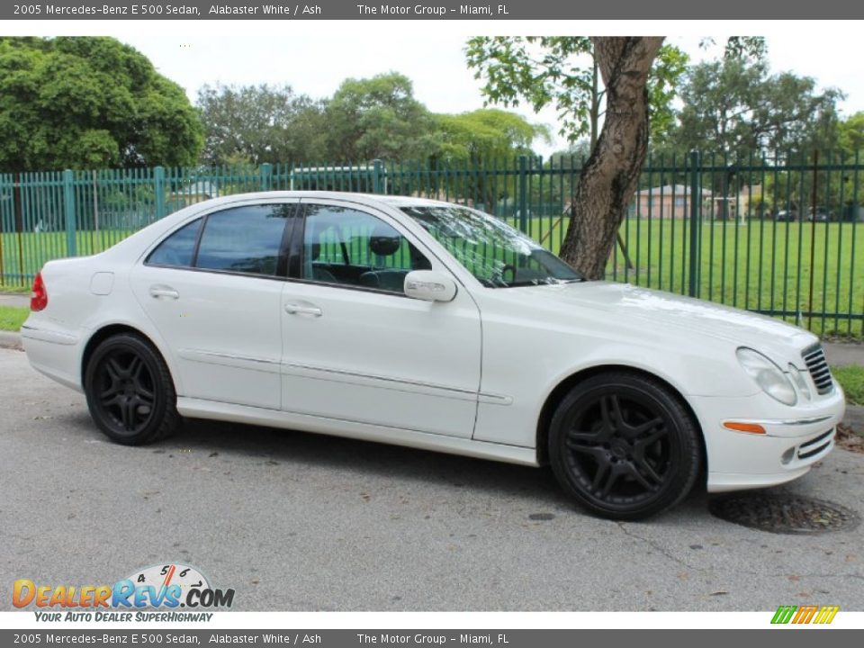 2005 Mercedes-Benz E 500 Sedan Alabaster White / Ash Photo #11
