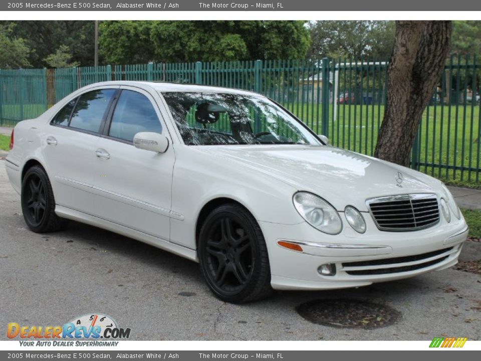 2005 Mercedes-Benz E 500 Sedan Alabaster White / Ash Photo #12