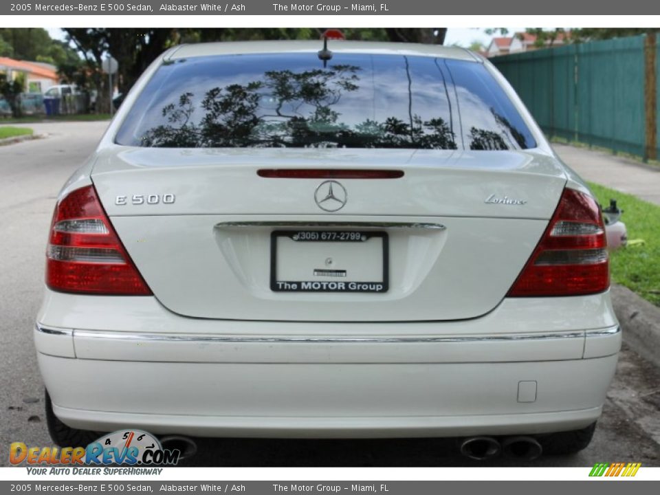 2005 Mercedes-Benz E 500 Sedan Alabaster White / Ash Photo #13