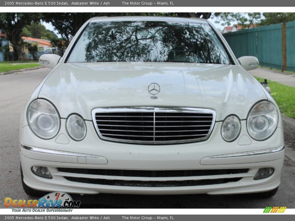 2005 Mercedes-Benz E 500 Sedan Alabaster White / Ash Photo #14