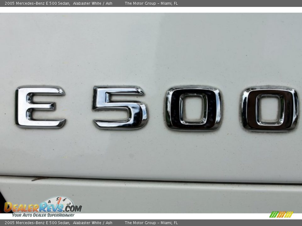 2005 Mercedes-Benz E 500 Sedan Alabaster White / Ash Photo #15