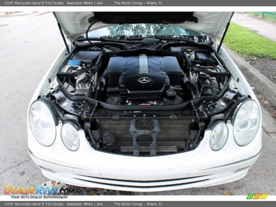 2005 Mercedes-Benz E 500 Sedan Alabaster White / Ash Photo #19
