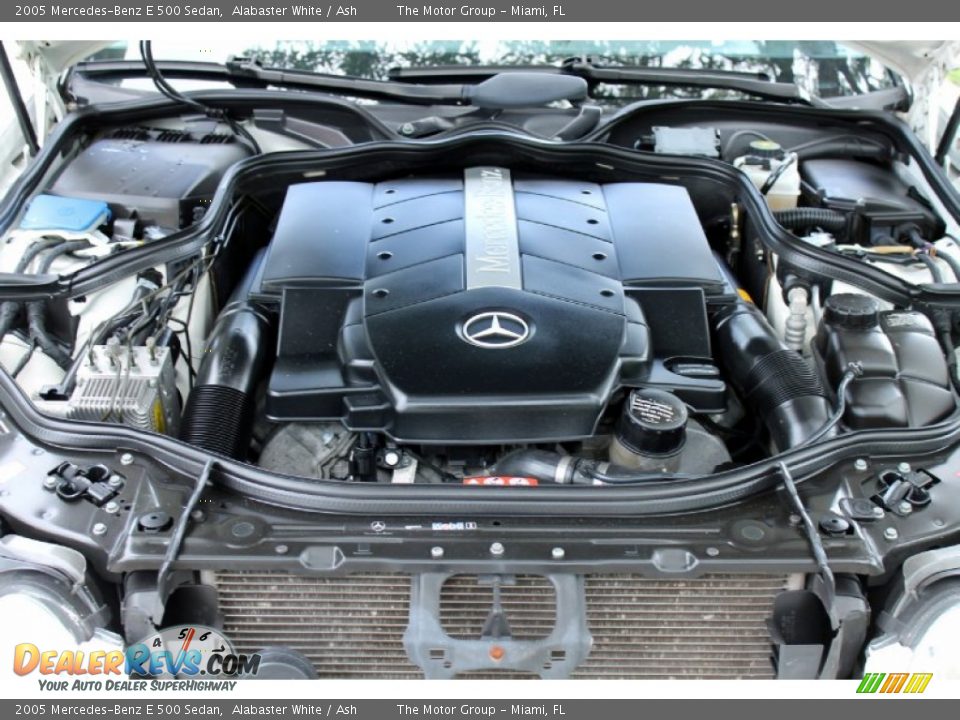 2005 Mercedes-Benz E 500 Sedan Alabaster White / Ash Photo #20