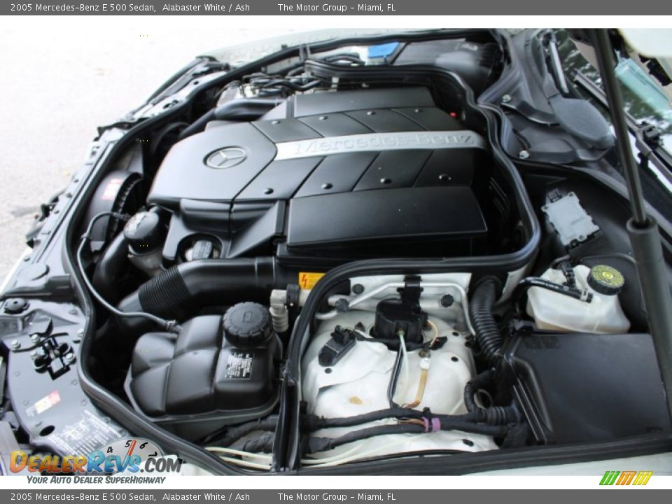2005 Mercedes-Benz E 500 Sedan Alabaster White / Ash Photo #22