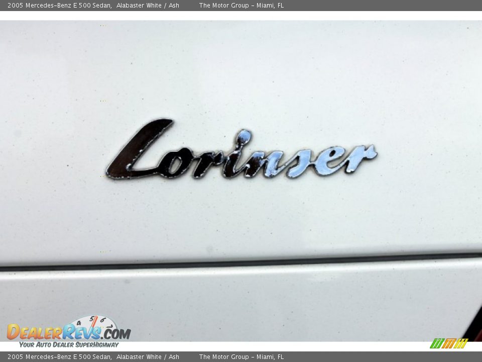 2005 Mercedes-Benz E 500 Sedan Alabaster White / Ash Photo #32