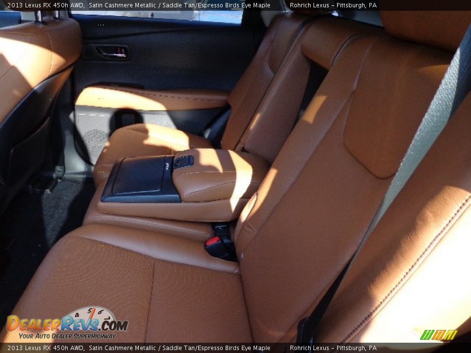 2013 Lexus RX 450h AWD Satin Cashmere Metallic / Saddle Tan/Espresso Birds Eye Maple Photo #11