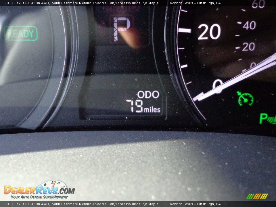 2013 Lexus RX 450h AWD Satin Cashmere Metallic / Saddle Tan/Espresso Birds Eye Maple Photo #19