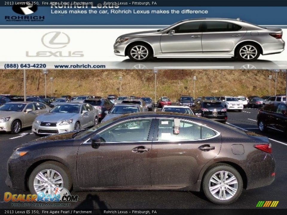 2013 Lexus ES 350 Fire Agate Pearl / Parchment Photo #1