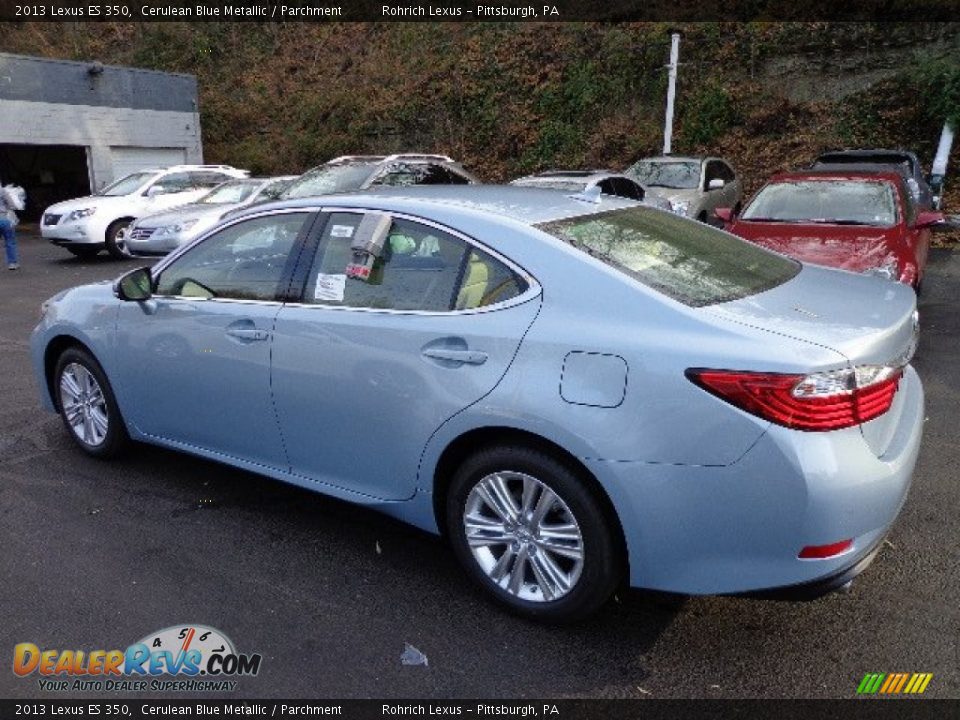 2013 Lexus ES 350 Cerulean Blue Metallic / Parchment Photo #2