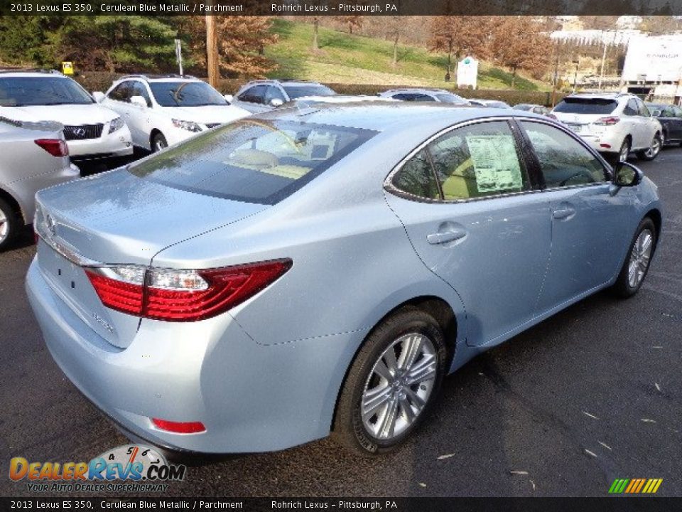 2013 Lexus ES 350 Cerulean Blue Metallic / Parchment Photo #4