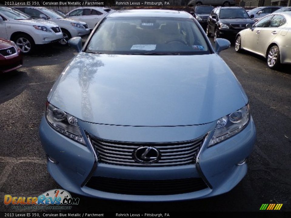 2013 Lexus ES 350 Cerulean Blue Metallic / Parchment Photo #5