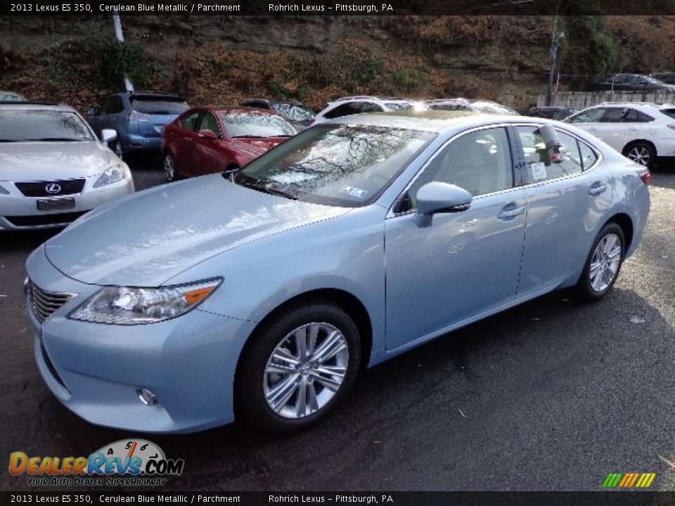 2013 Lexus ES 350 Cerulean Blue Metallic / Parchment Photo #6