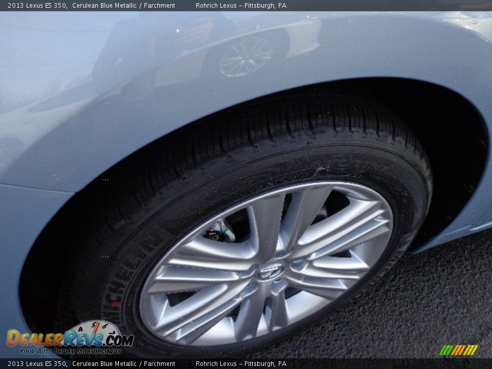 2013 Lexus ES 350 Cerulean Blue Metallic / Parchment Photo #7