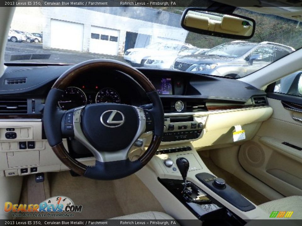 2013 Lexus ES 350 Cerulean Blue Metallic / Parchment Photo #12