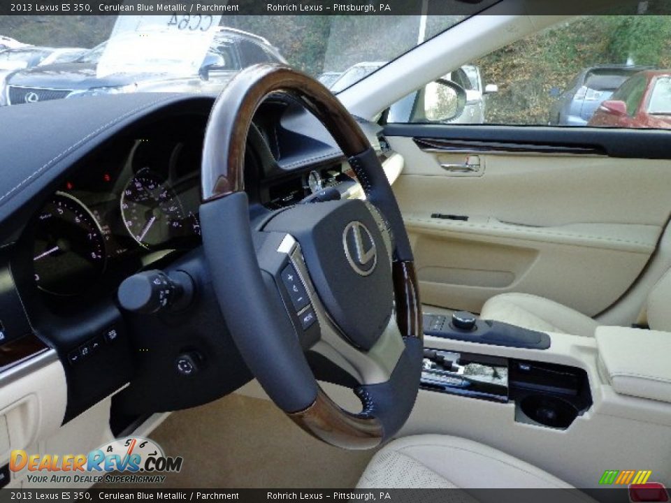 2013 Lexus ES 350 Cerulean Blue Metallic / Parchment Photo #15