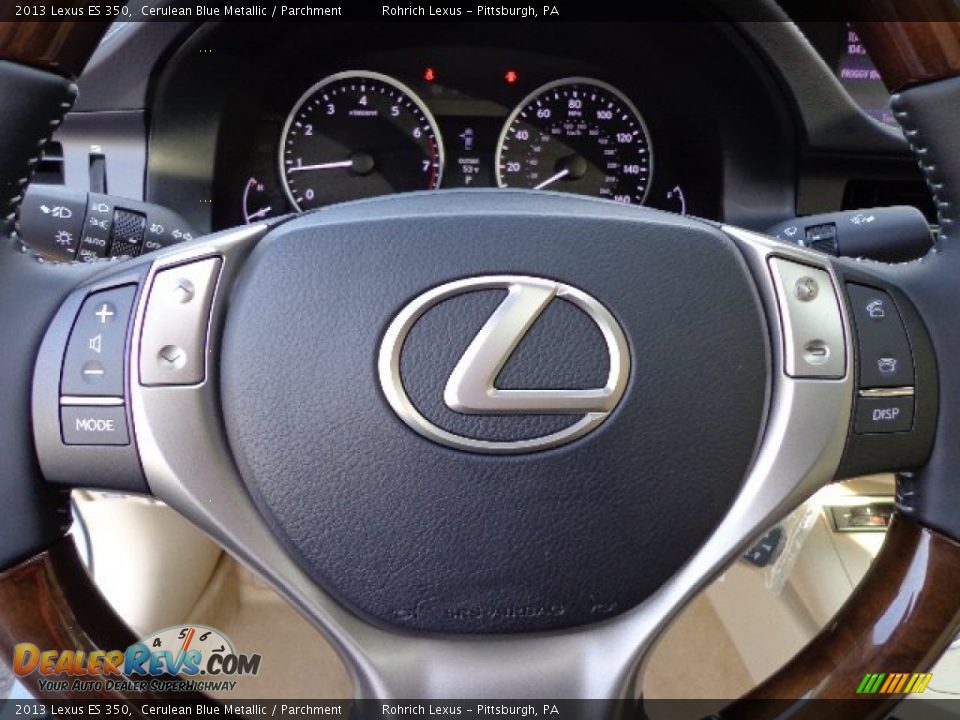 2013 Lexus ES 350 Cerulean Blue Metallic / Parchment Photo #16