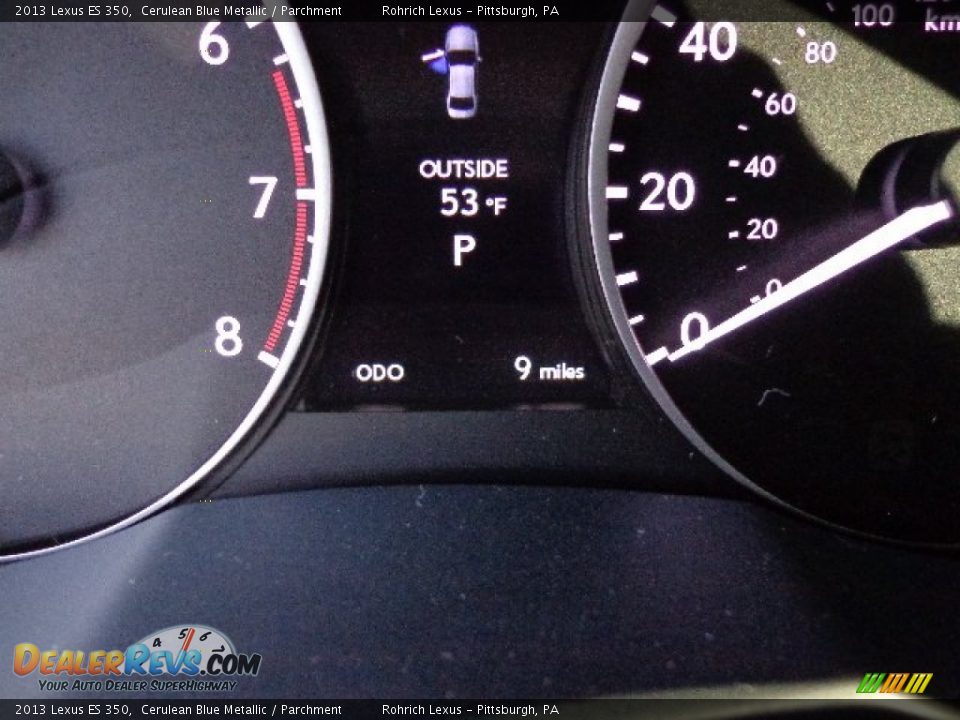 2013 Lexus ES 350 Cerulean Blue Metallic / Parchment Photo #19