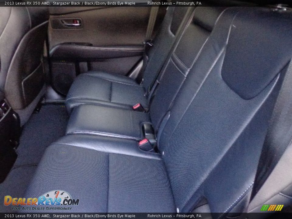 2013 Lexus RX 350 AWD Stargazer Black / Black/Ebony Birds Eye Maple Photo #11