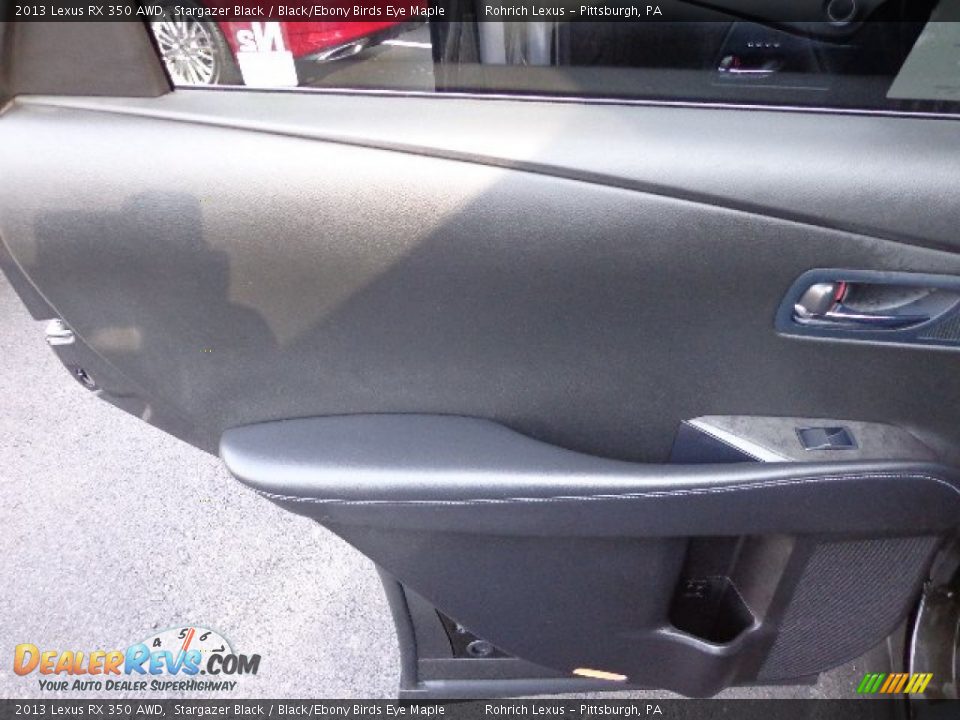2013 Lexus RX 350 AWD Stargazer Black / Black/Ebony Birds Eye Maple Photo #13