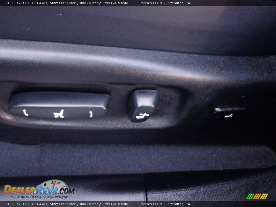 2013 Lexus RX 350 AWD Stargazer Black / Black/Ebony Birds Eye Maple Photo #16