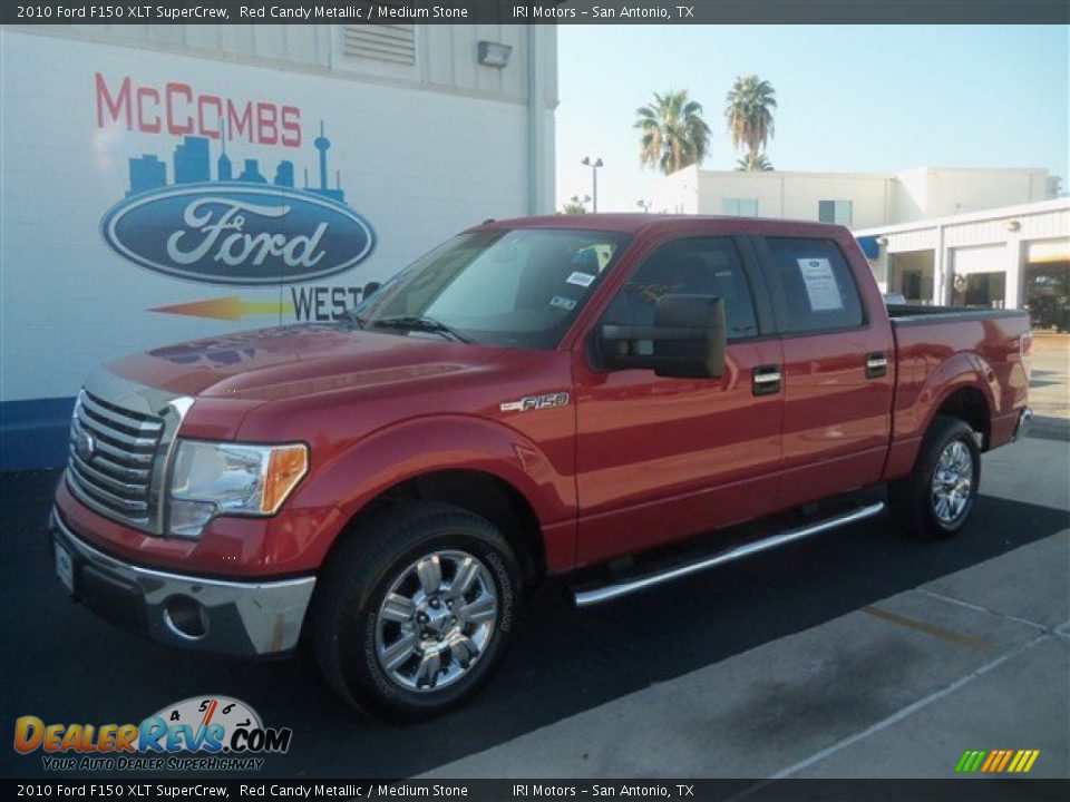 2010 Ford F150 XLT SuperCrew Red Candy Metallic / Medium Stone Photo #1