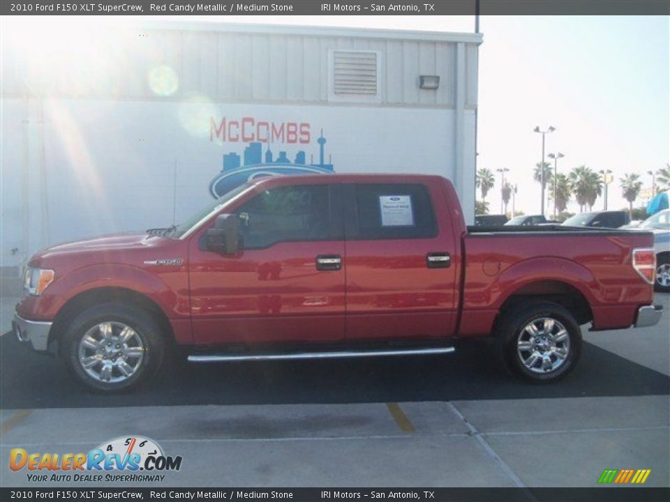 2010 Ford F150 XLT SuperCrew Red Candy Metallic / Medium Stone Photo #2