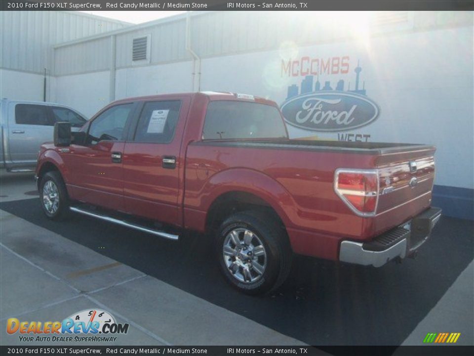 2010 Ford F150 XLT SuperCrew Red Candy Metallic / Medium Stone Photo #3
