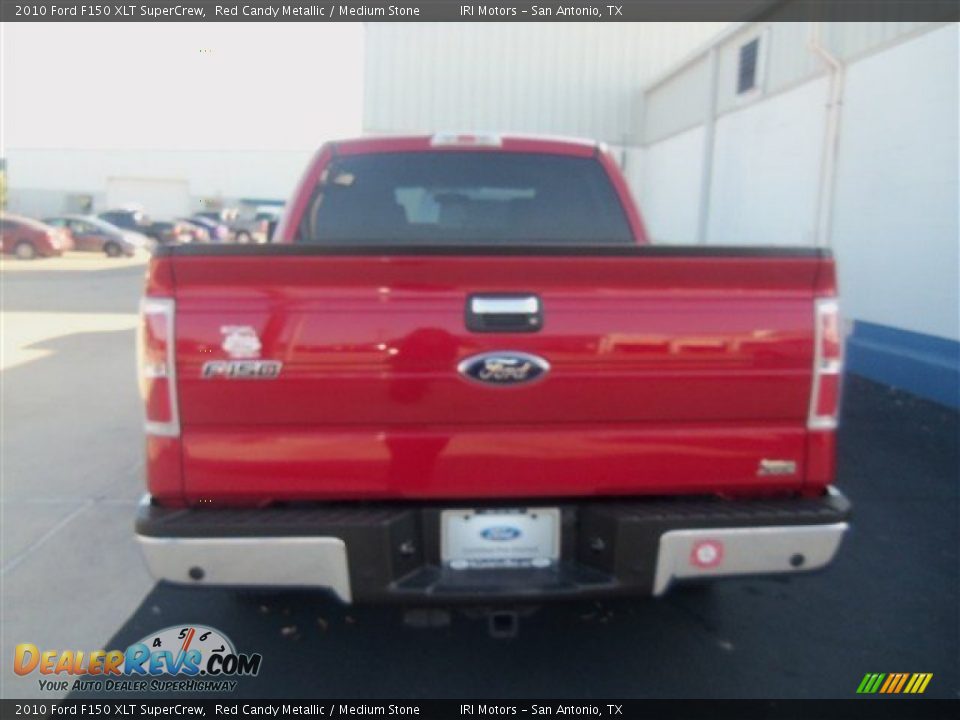 2010 Ford F150 XLT SuperCrew Red Candy Metallic / Medium Stone Photo #4