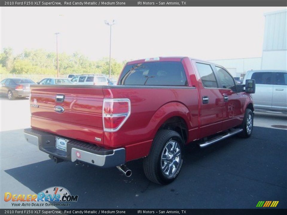 2010 Ford F150 XLT SuperCrew Red Candy Metallic / Medium Stone Photo #6