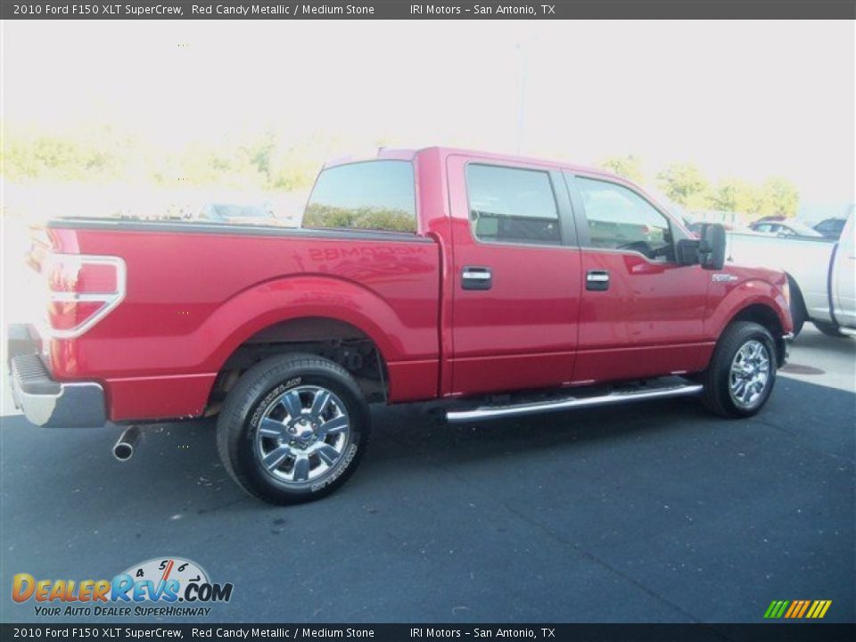 2010 Ford F150 XLT SuperCrew Red Candy Metallic / Medium Stone Photo #7