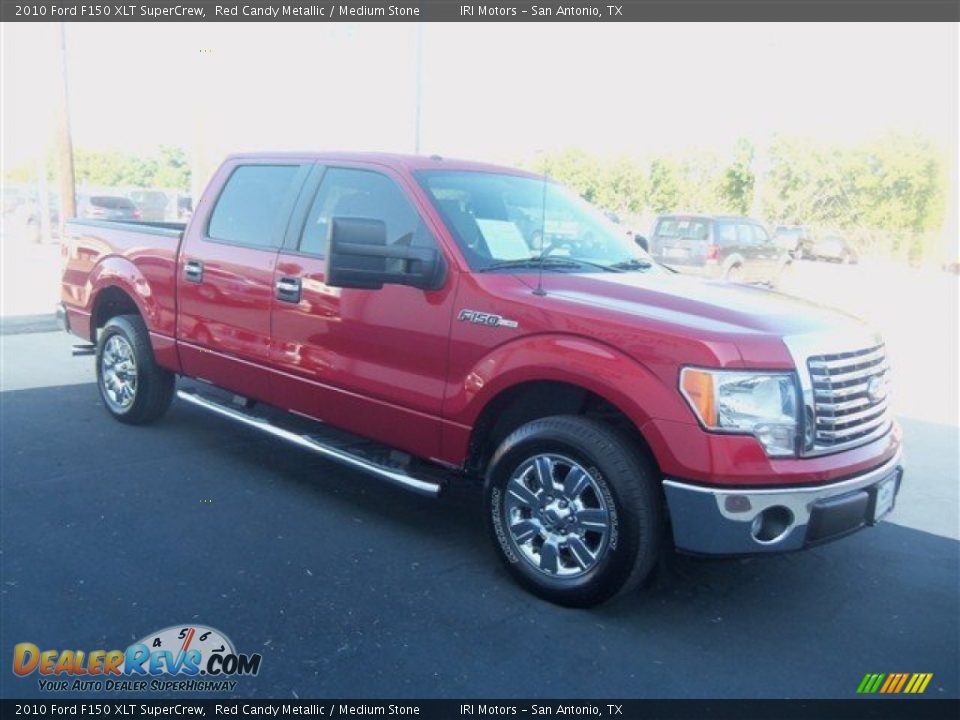 2010 Ford F150 XLT SuperCrew Red Candy Metallic / Medium Stone Photo #8