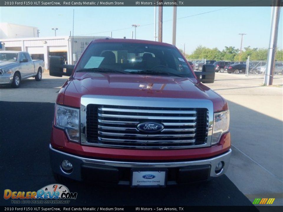 2010 Ford F150 XLT SuperCrew Red Candy Metallic / Medium Stone Photo #9
