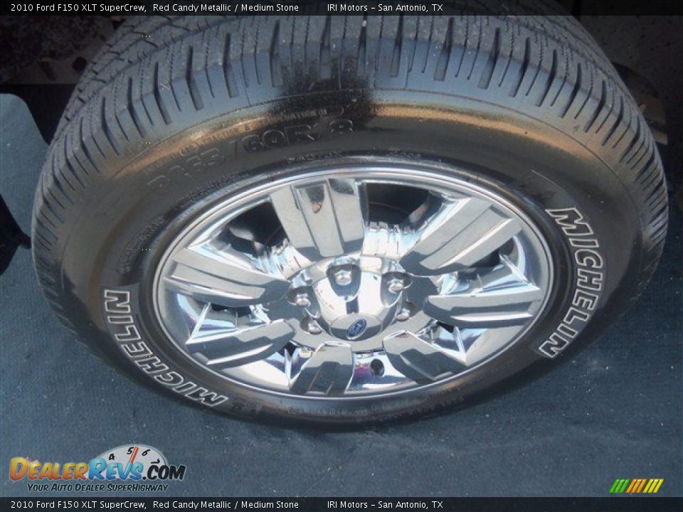 2010 Ford F150 XLT SuperCrew Red Candy Metallic / Medium Stone Photo #10