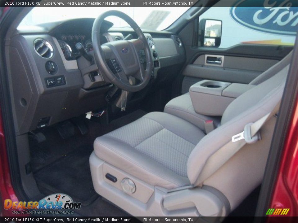 2010 Ford F150 XLT SuperCrew Red Candy Metallic / Medium Stone Photo #11