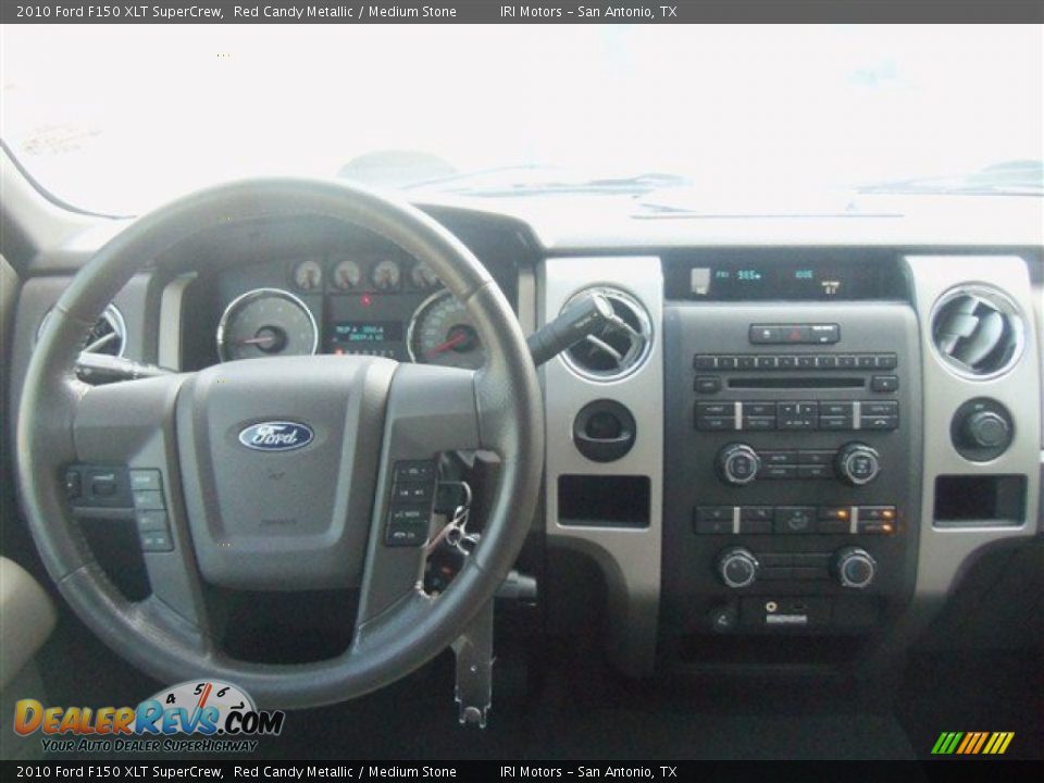 2010 Ford F150 XLT SuperCrew Red Candy Metallic / Medium Stone Photo #16