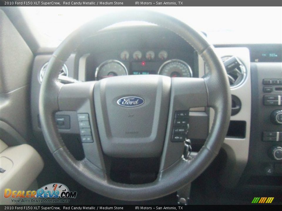 2010 Ford F150 XLT SuperCrew Red Candy Metallic / Medium Stone Photo #17