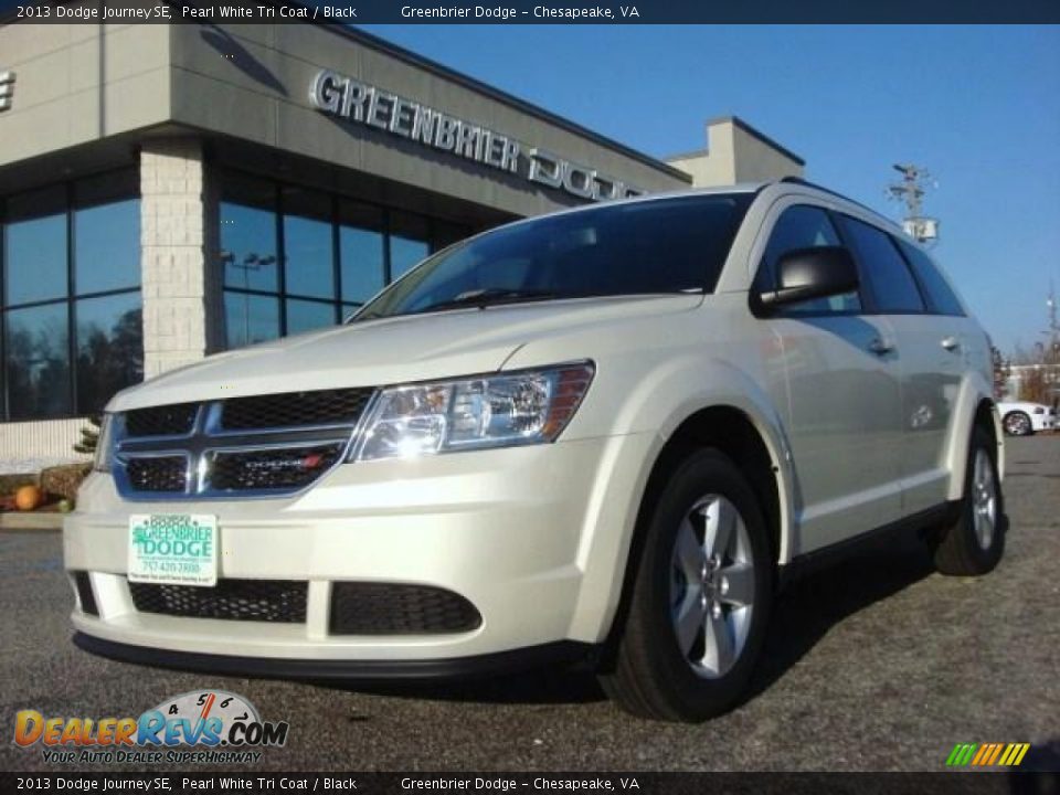2013 Dodge Journey SE Pearl White Tri Coat / Black Photo #1
