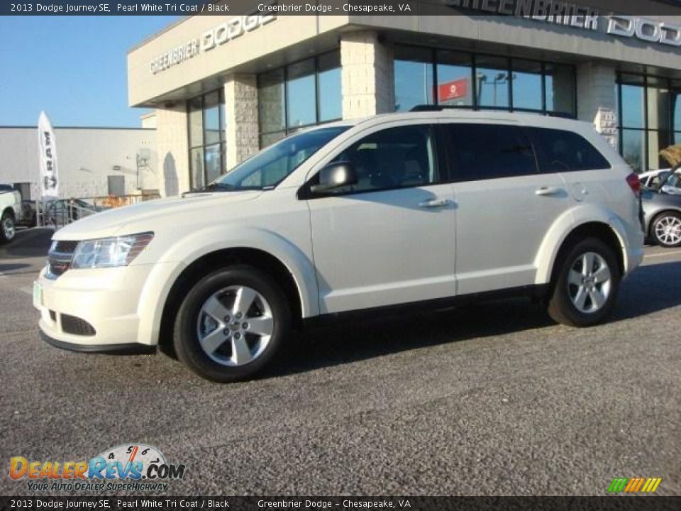 2013 Dodge Journey SE Pearl White Tri Coat / Black Photo #2