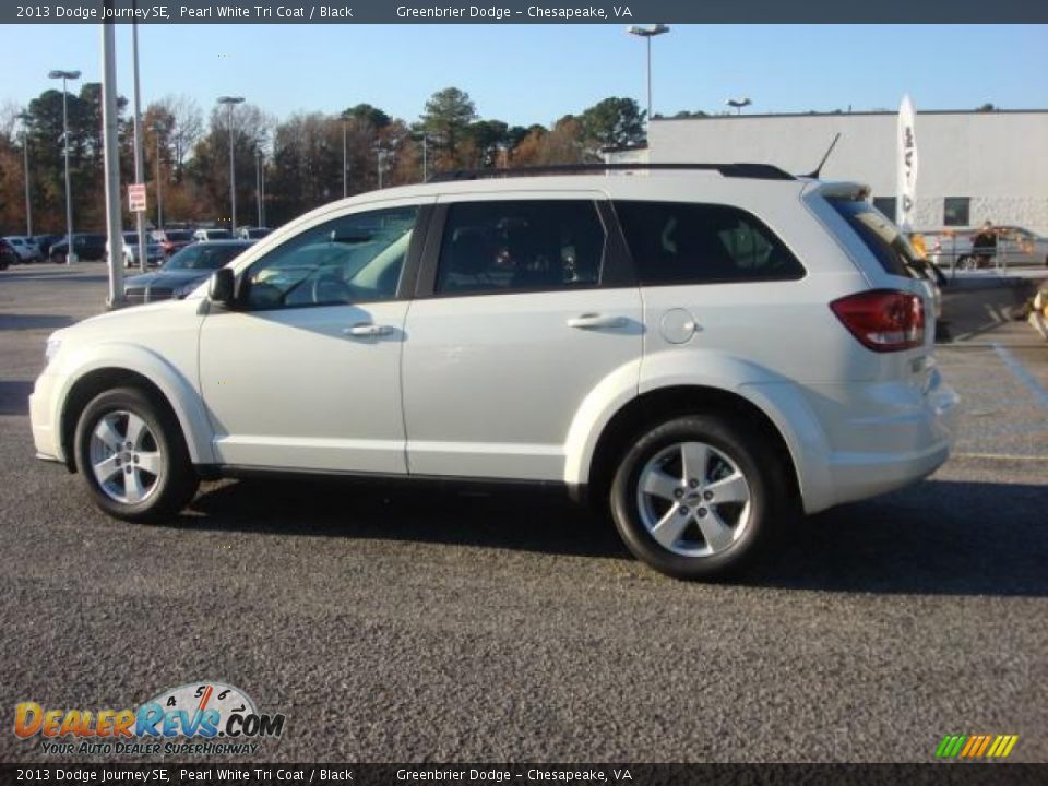 2013 Dodge Journey SE Pearl White Tri Coat / Black Photo #3
