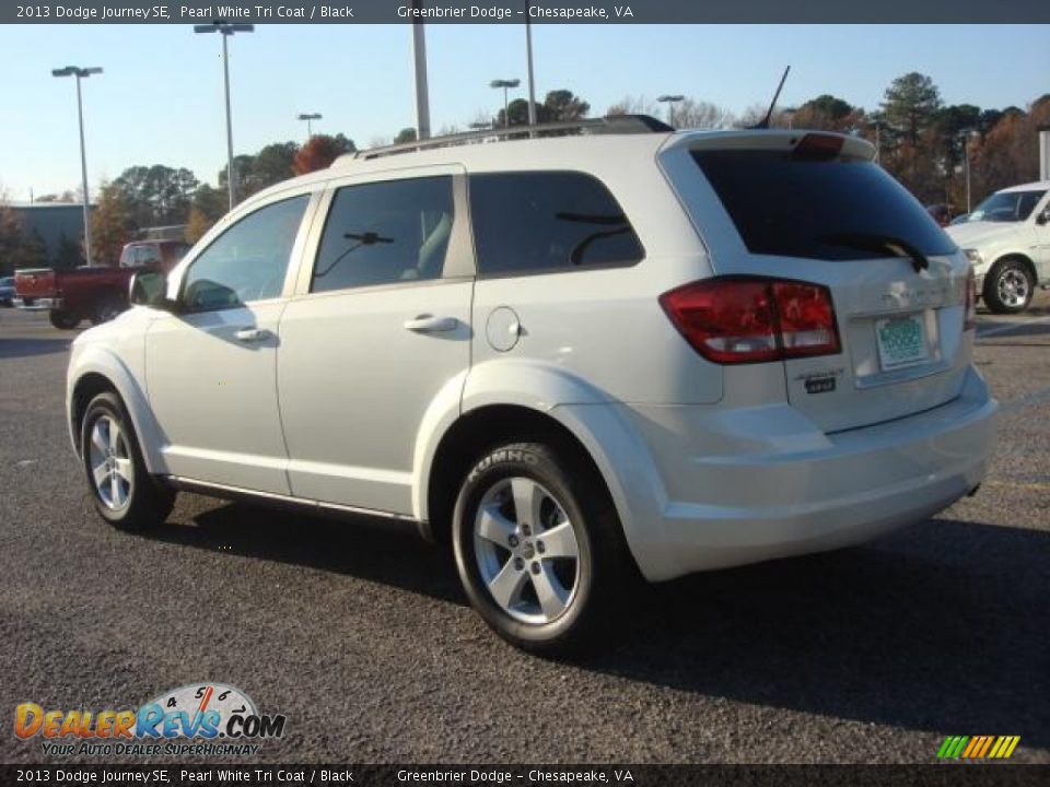 2013 Dodge Journey SE Pearl White Tri Coat / Black Photo #4
