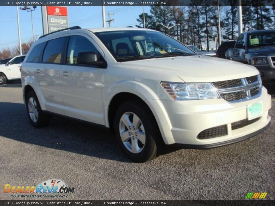 2013 Dodge Journey SE Pearl White Tri Coat / Black Photo #6