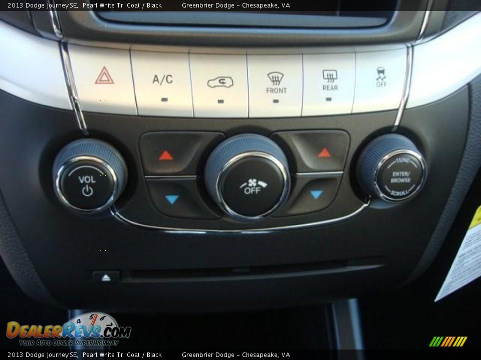 2013 Dodge Journey SE Pearl White Tri Coat / Black Photo #13
