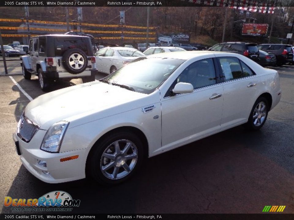 2005 Cadillac STS V6 White Diamond / Cashmere Photo #2